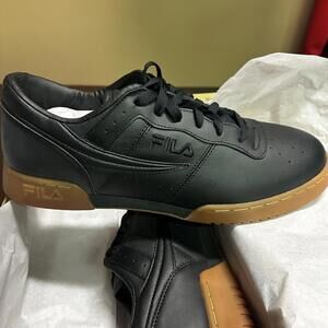 FILA ORIGINAL FITNESS SNEAKER 11F16LT-150 BLACK/GUM MEN'S TRAINING SHOE SZ 13